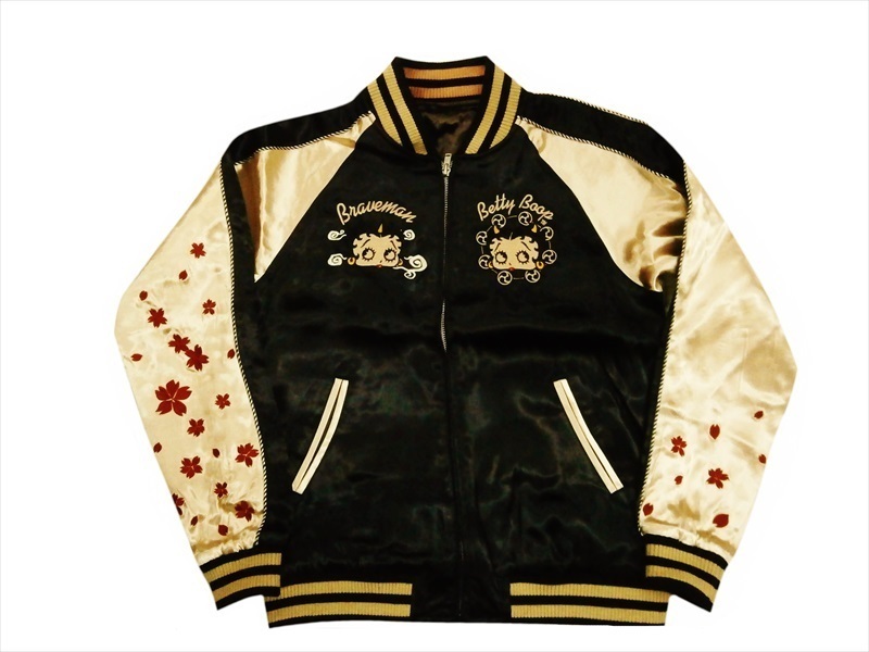 ベティブープ×ブレイブマン The BRAVE-MAN BBB-2206 刺繍「風神雷神  