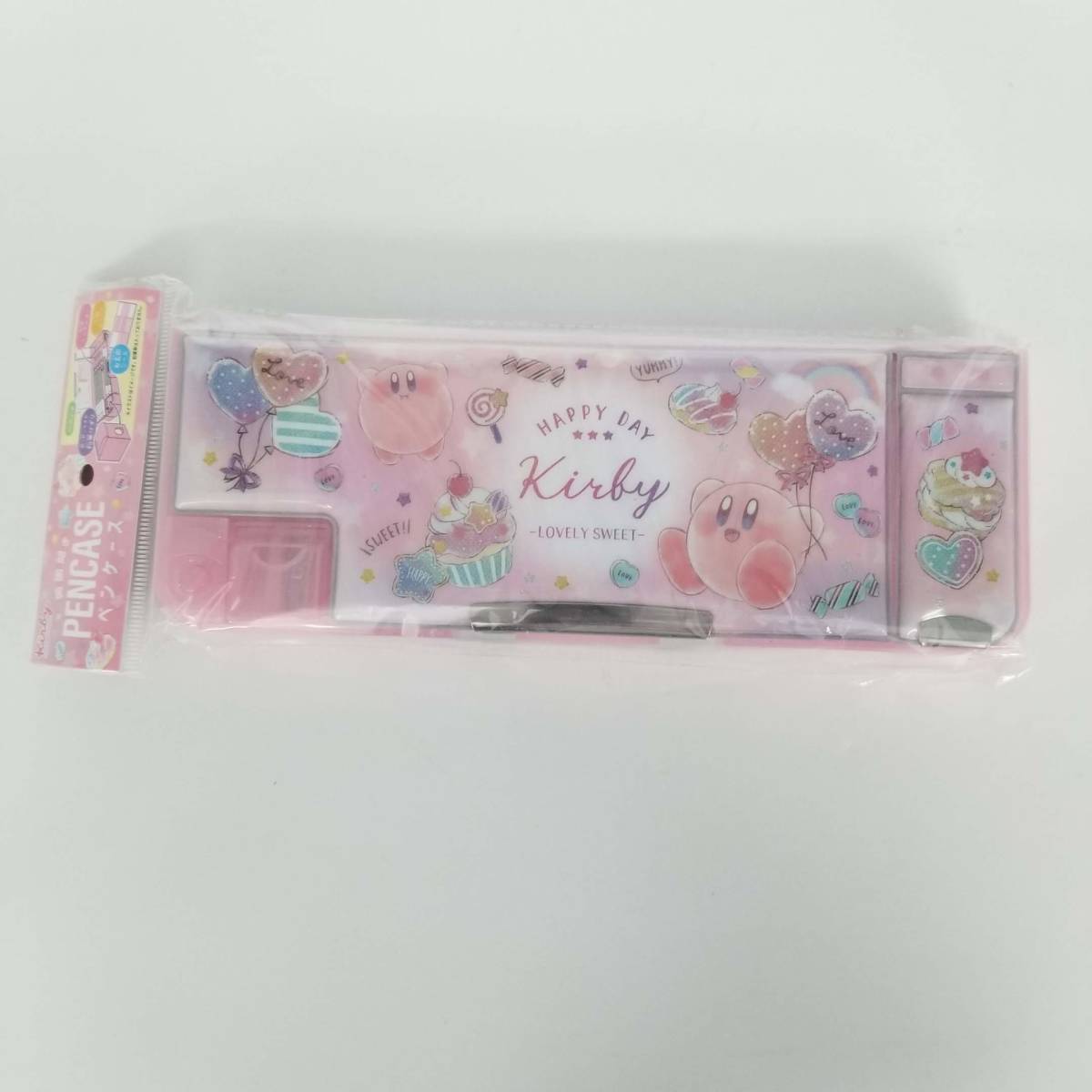 s4617F】新品 星のカービィ 筆箱 両面開き ソフト ペンケース LOVELY