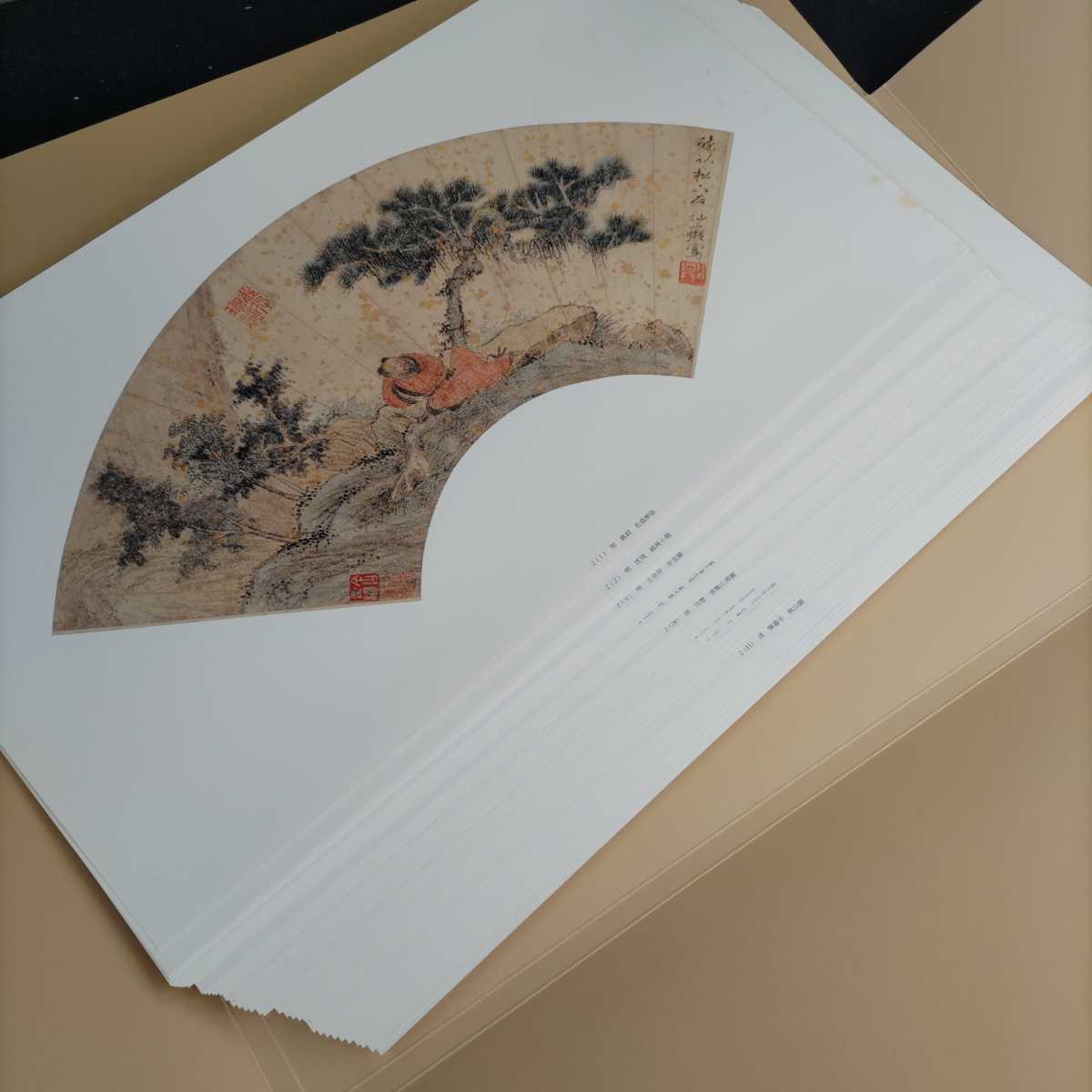 □K.K□ 上海博物館蔵 中国明清書画扇面名品百選 日本書芸院 栗原蘆水 