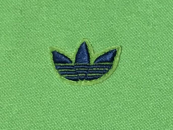 希少 6 美品 70sビンテージ adidas デサント ADS-4F 黄緑×紺 トラック