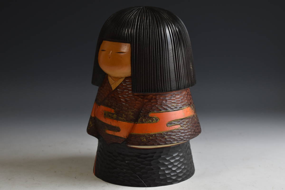 青木 蓼華 Ryoka 創作 こけし kokeshi doll レトロ 可愛い 創作こけし 青木蓼華 内閣総理大臣賞受賞作家 伝統工芸 近代 - 寿光