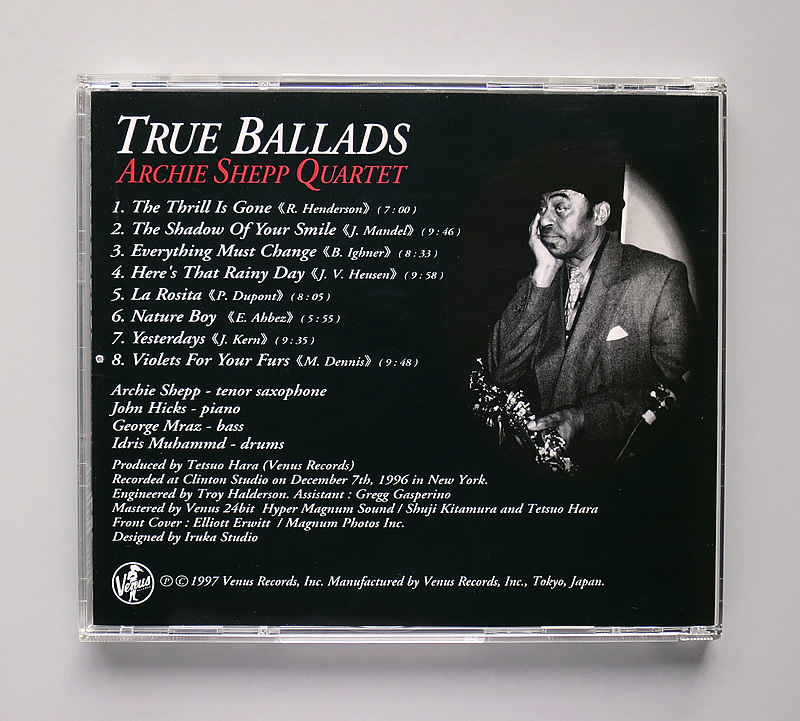 GOLD CD) Archie Shepp Quartet 『True Ballads』 国内 アーチー