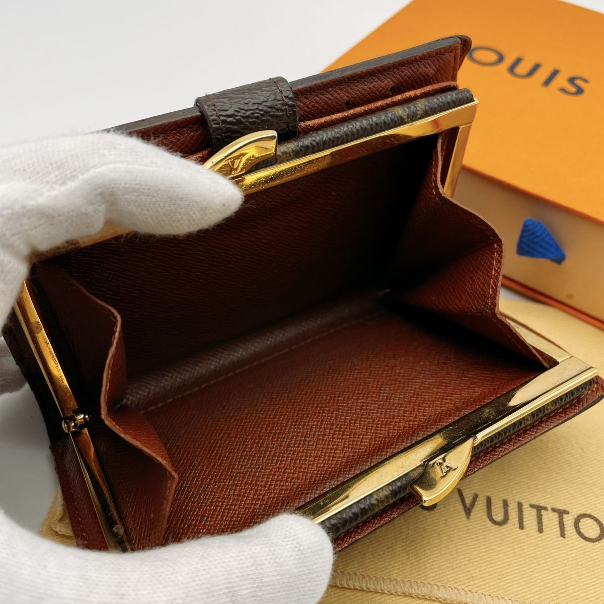 廃盤品 新品同様 ルイヴィトン ポルト モネ ビエ ヴィエノワ がま口  