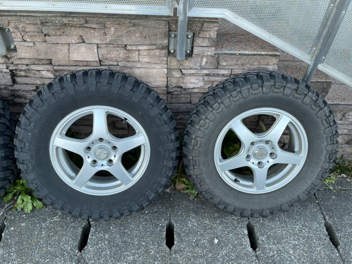 ★溝深★215/75R15 comforser CF3000 MT Weds ウェッズ Treffer トレファー 5J+50 4本セット テリオスキッド パジェロミニ などに_3