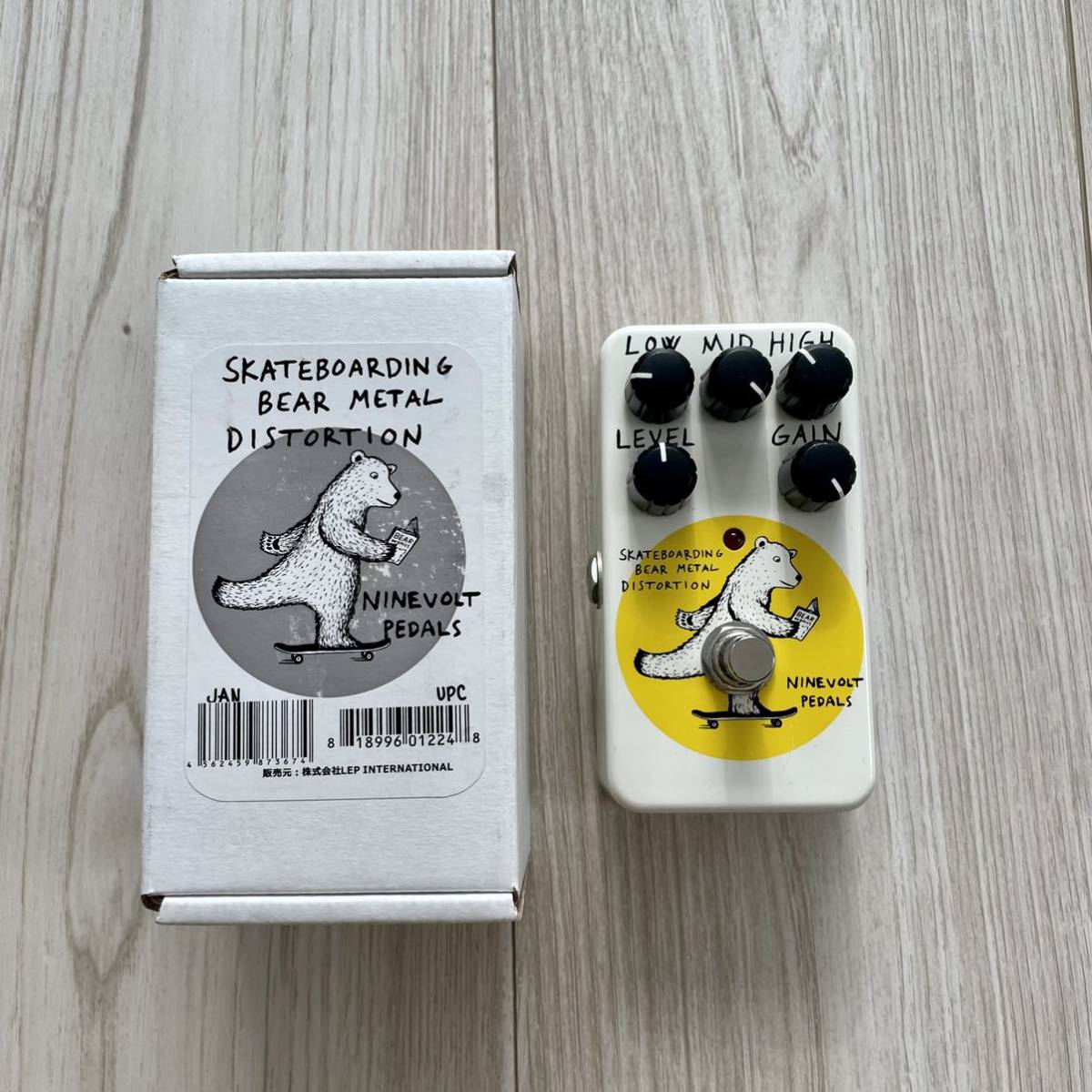 Ninevolt Pedals SKATEBOARDING BEAR METAL DISTORTION エフェクター