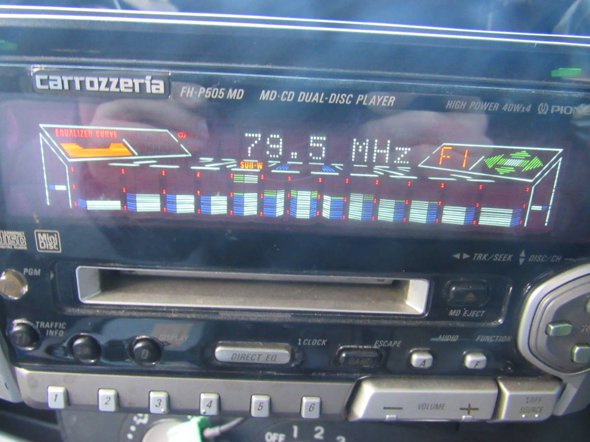 ○carrozzeria カロッツェリア CD/MDプレイヤー Pioneer FH-P505MD CD