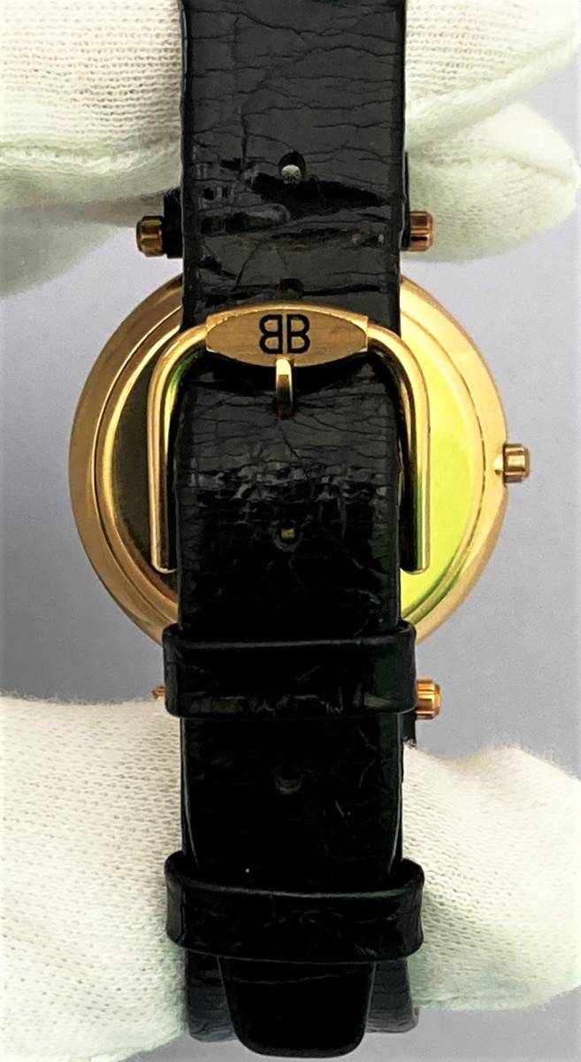 3779】BALENCIAGA 電池交換済み バレンシアガ 12P 石 レディース腕時計  