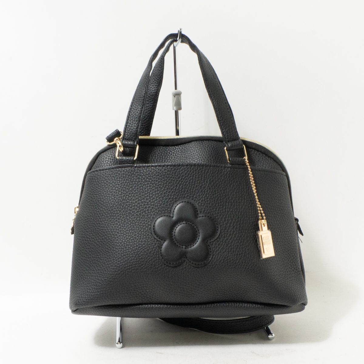 MARY QUANT マリークワント 2WAY ショルダーバッグ ブラック 黒 