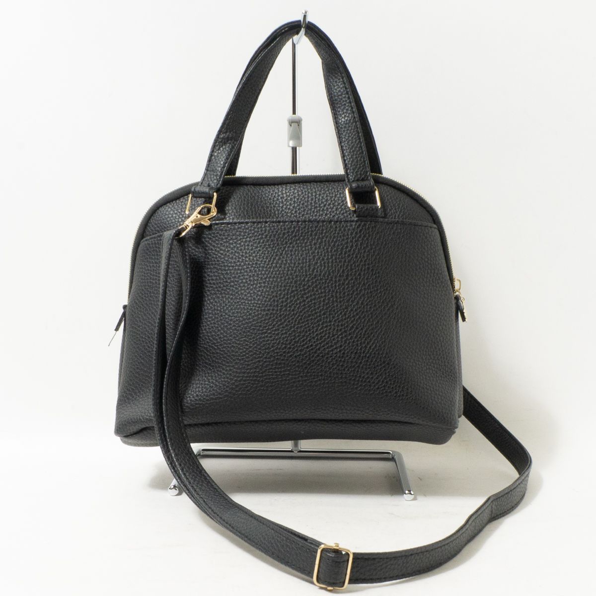 MARY QUANT マリークワント 2WAY ショルダーバッグ ブラック 黒