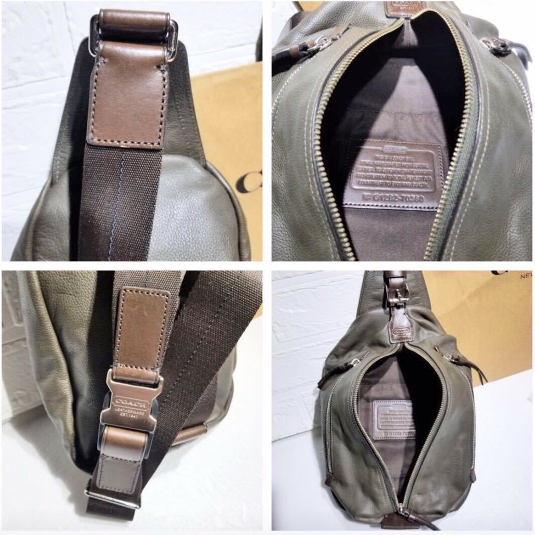 ◇美品◇(COACH コーチ)トンプソン 本革◇スリング パック ボディ