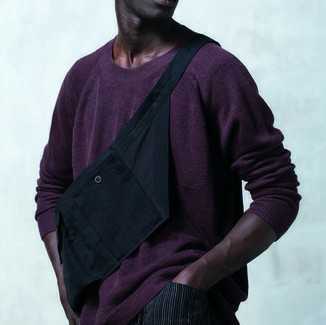 【JAN-JAN VAN ESSCHE 】 BANBOO CLOTH BAG JAN VAN Jan-Jan Van Essche | Cloth - ESSCHE Black Garmentory Gilet