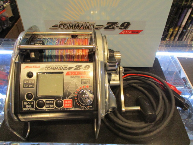 中古！ミヤマエの電動深場用リール コマンド CZ-9 キンメSPECIAL 24V
