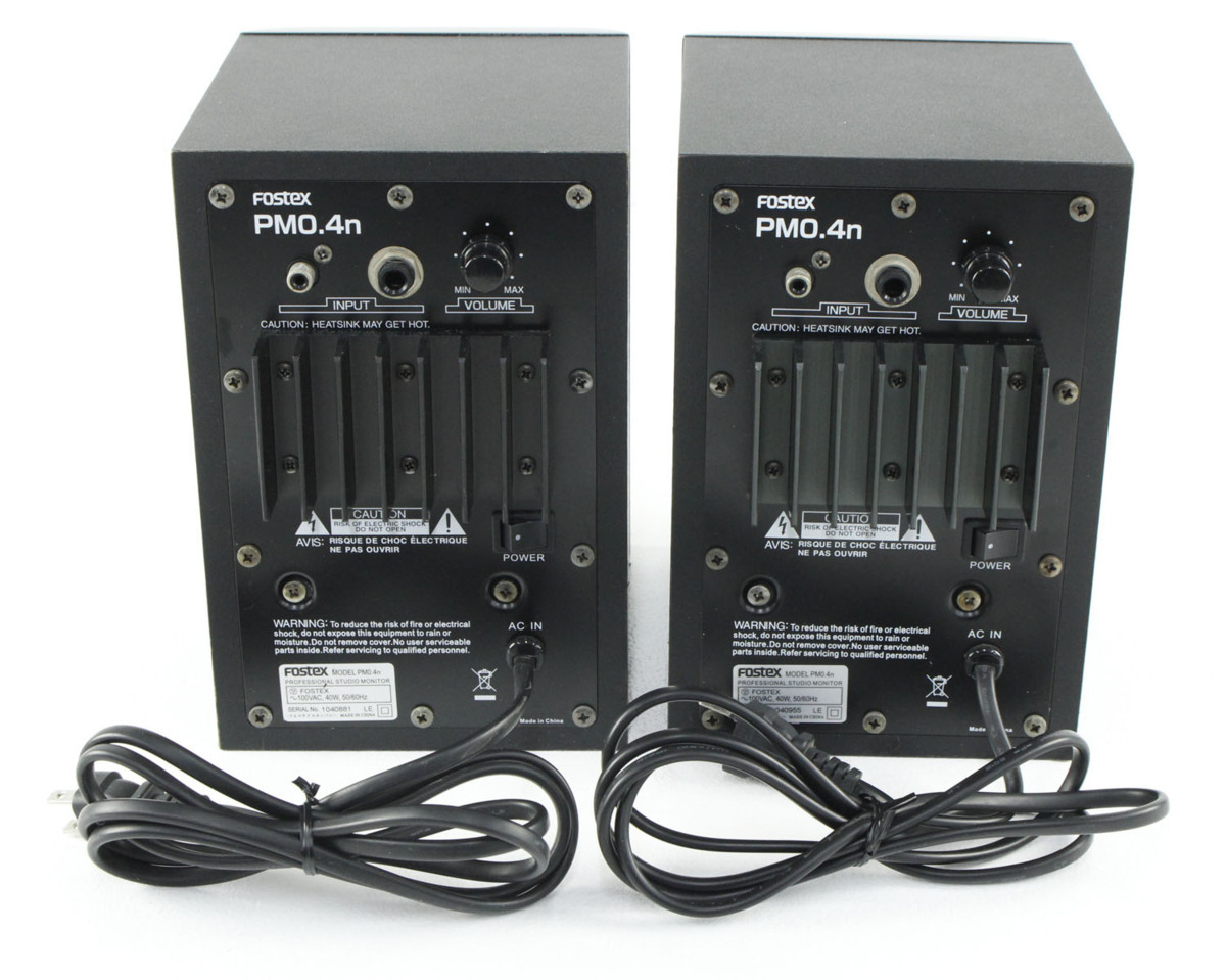 お得，大得価 ●【中古・現状品】FOSTEX PM0.4 フォステックス スピーカー ペア プロフェッショナル・スタジオモニター【出力のみ確認】 ”
