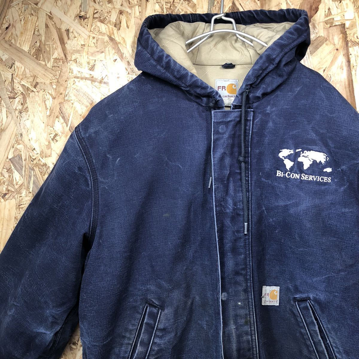 激レア【carhartt】カーハート アクティブジャケット グリーン刺繍  