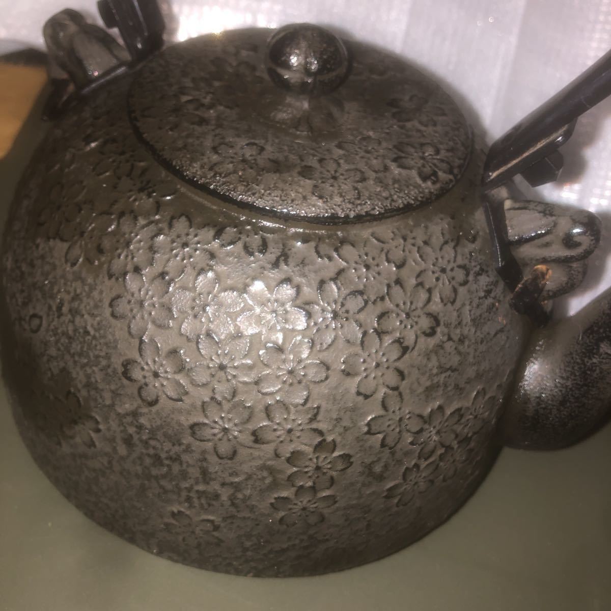 ☆未使用 桜模様 南部鉄瓶 茶道具☆ 【公式通販】