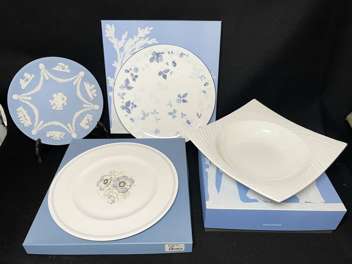  ウェッジウッド Wedgwood プレート 4枚セット STRAWBERRY BLUE ETHEREAL GLEN MIST JASPER(ウェッジウッド)｜売買されたオークション情報、yahooの商品情報をアーカイブ公開 - オークファン ウェッジウッド