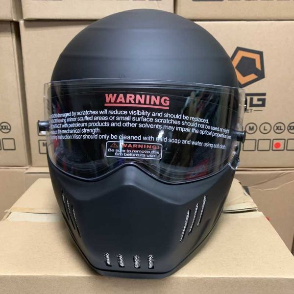 CRG工場直送 ガラス繊維 フルフェイスヘルメットStar Wars ATV-6 艶なし黒 即決場合別色シールドおまけ サイズ指定できます