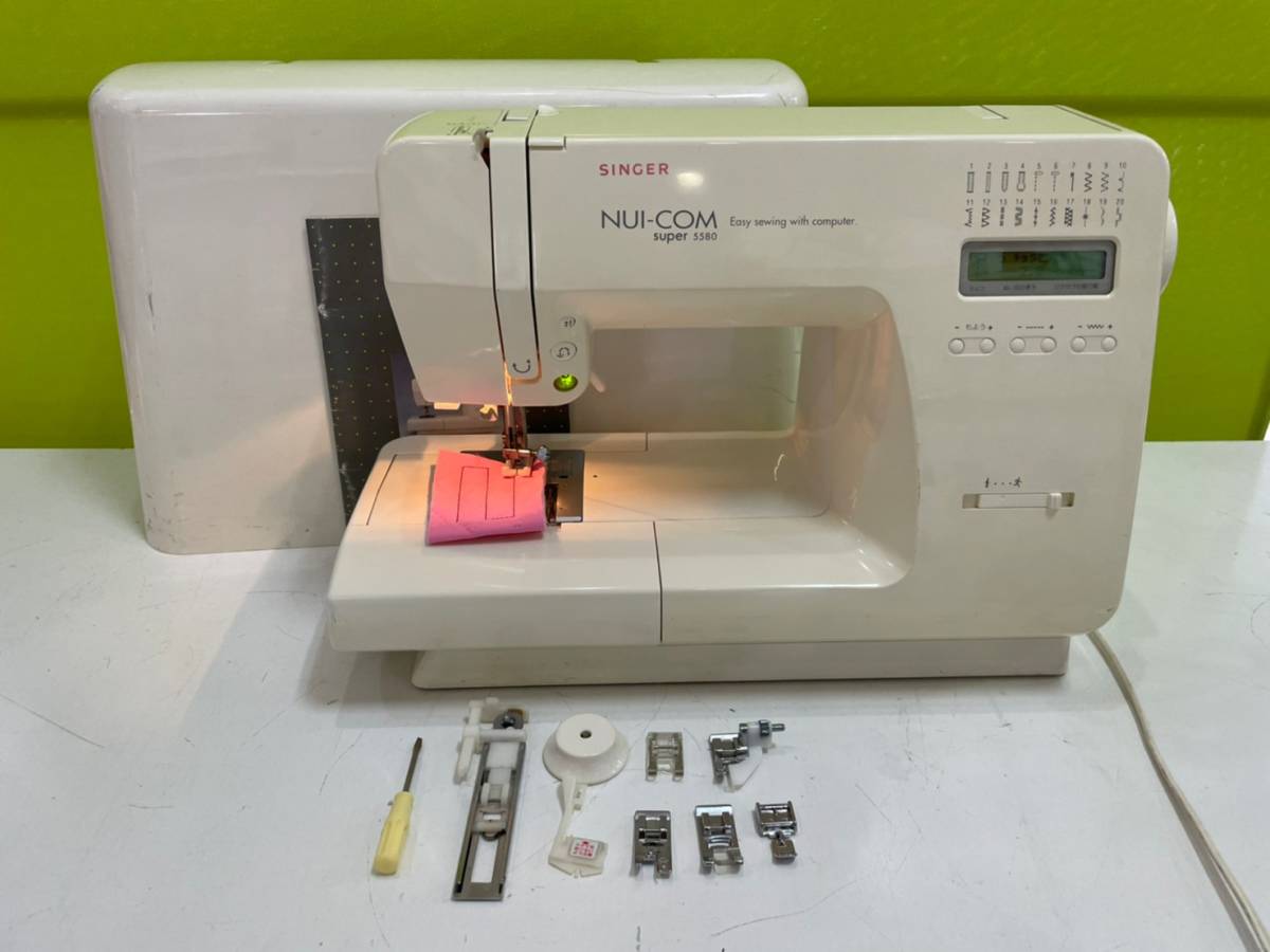 ジャンク品☆SINGER（シンガー）☆家庭用ミシン☆NUI-COM super5580 