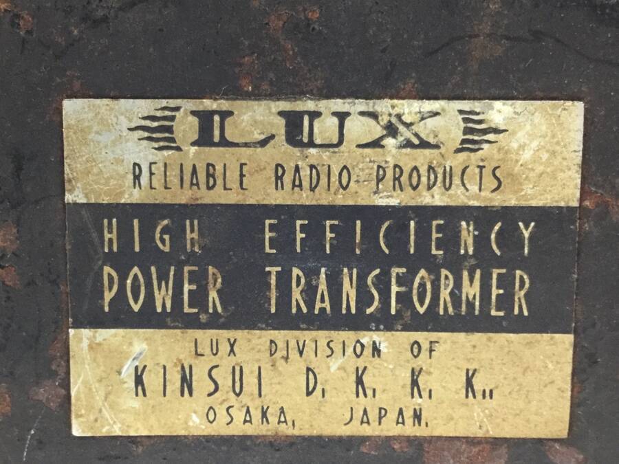 LUX LUX-5423 ラックス 電源トランス◆ジャンク品 LUX 電源トランス 電源 ラックス製v 3A40B 無負荷でのテスト済みです