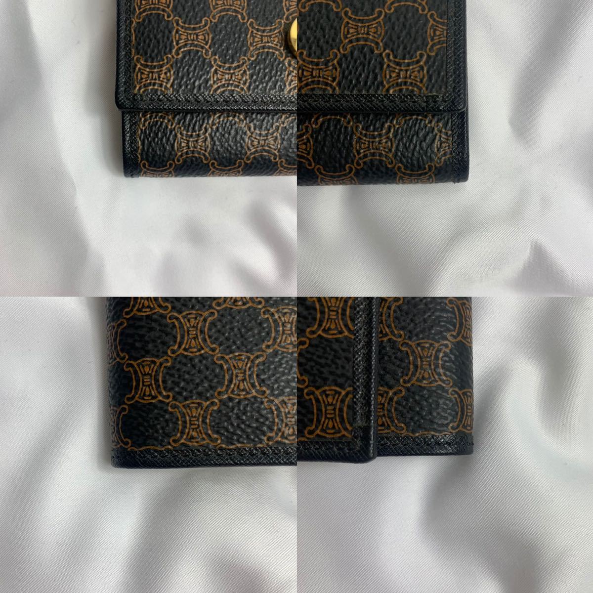 1円スタート〜【新品未使用タグ付き】セリーヌ CELINE マガタム 6連キーケース レザー ブラック ゴールド金具 タグ付き 小物 鍵 CELINE セリーヌ レザー ビジネス トリオンフ 関税・送料込