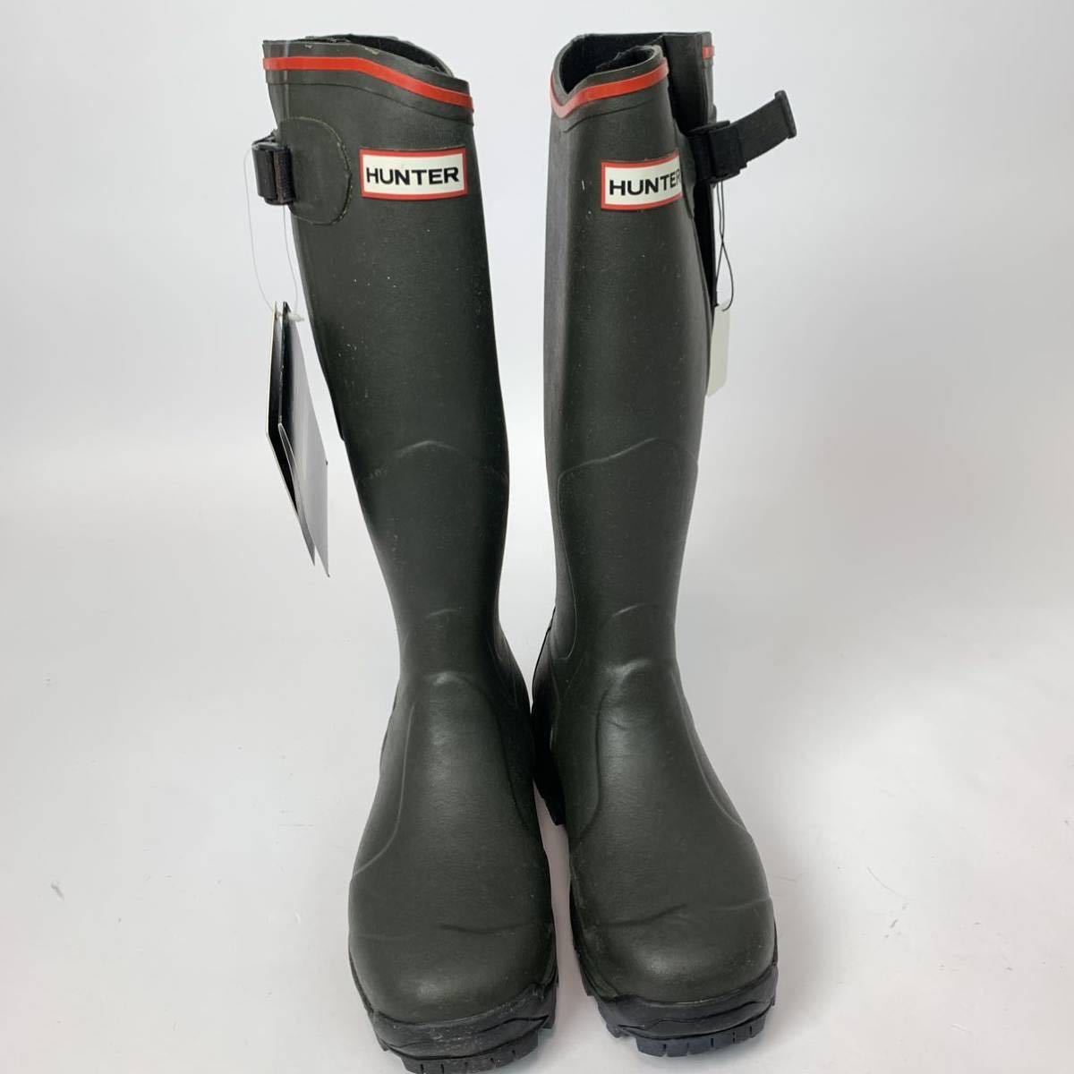 HUNTER 無 FIELD 長靴 UK37 オリーブ