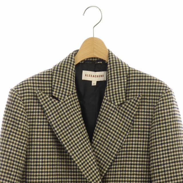 アレクサチャン ALEXACHUNG テーラードジャケット ダブル 千鳥格子 総 