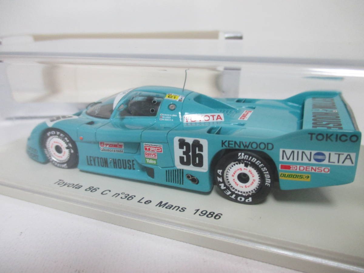 絶版 スパーク 1/43 トヨタ 86 C '86 ルマン / レイトン ハウス TOYOTA