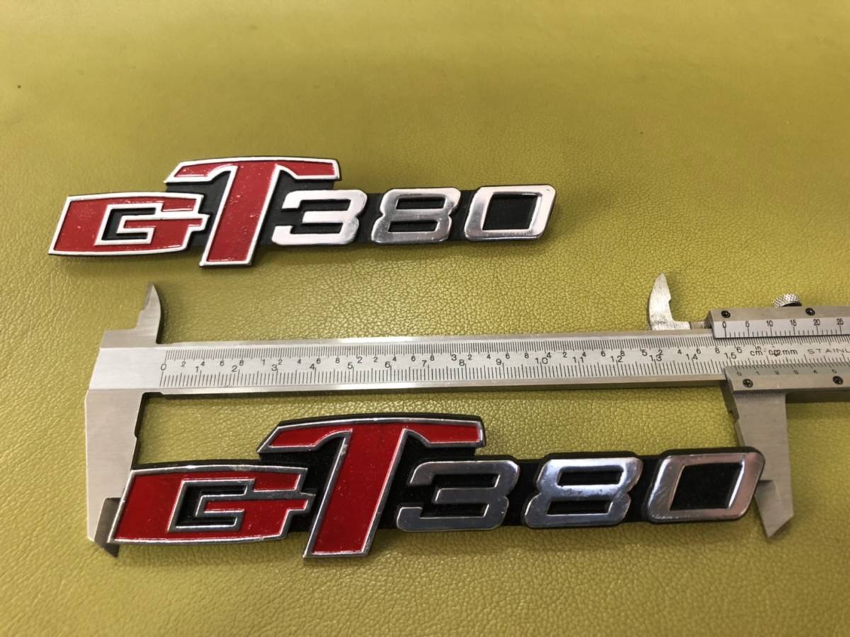 GT380 サイドカバー用エンブレム 金属製 検索 カスタム スズキ
