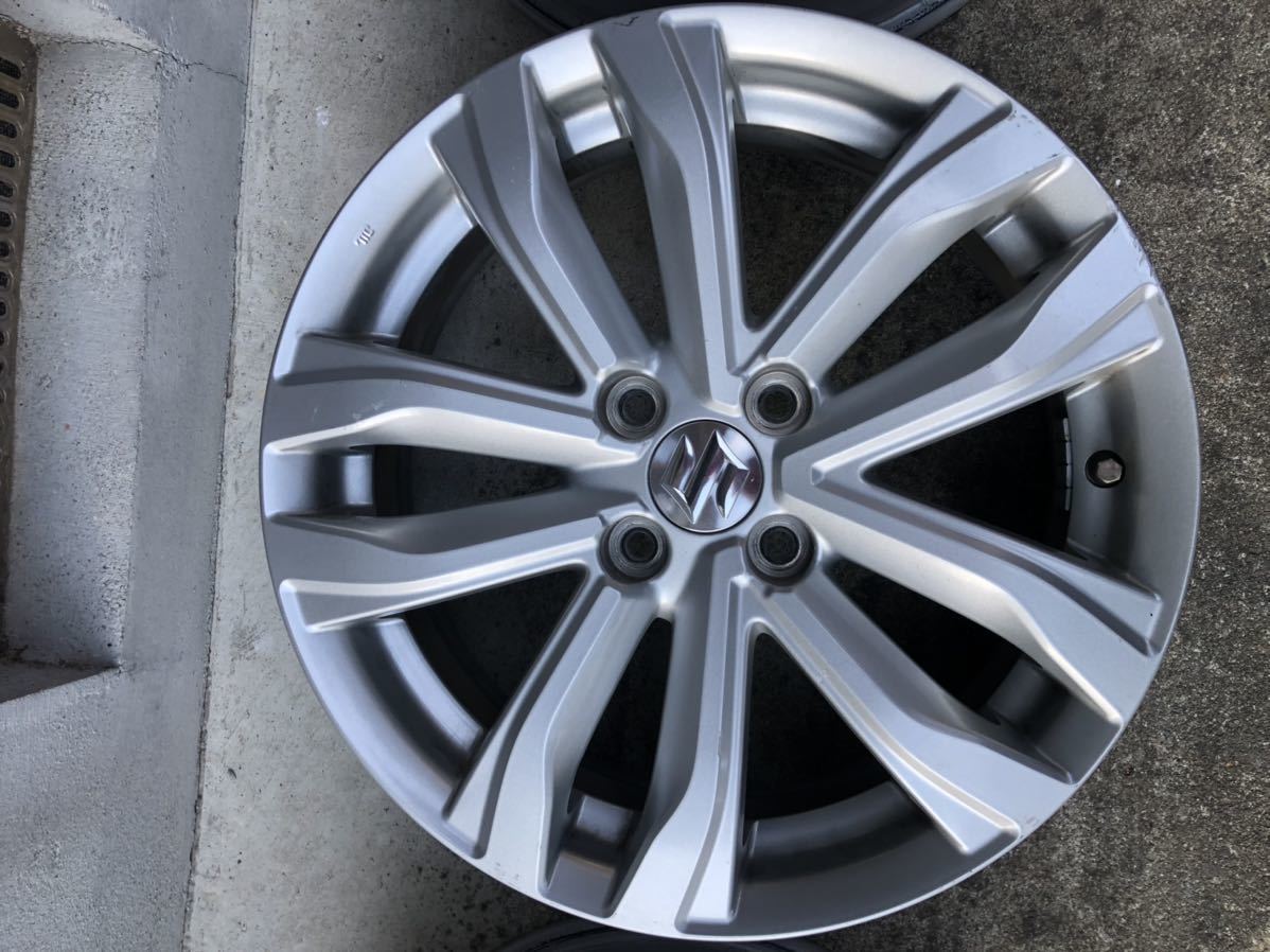 ★　1円スタート☆スイフト純正　16インチ　6J　+45　PCD100　4H　ホイール4本★ スイフト スズキ 16インチ 純正アルミホイール エンケイ ２本
