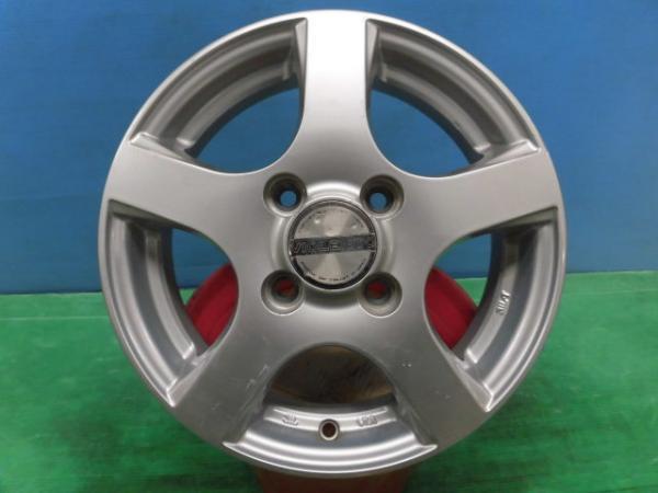 中古 2本 社外 13インチ アルミホイール 4j 4H100 +42 間に合せ用