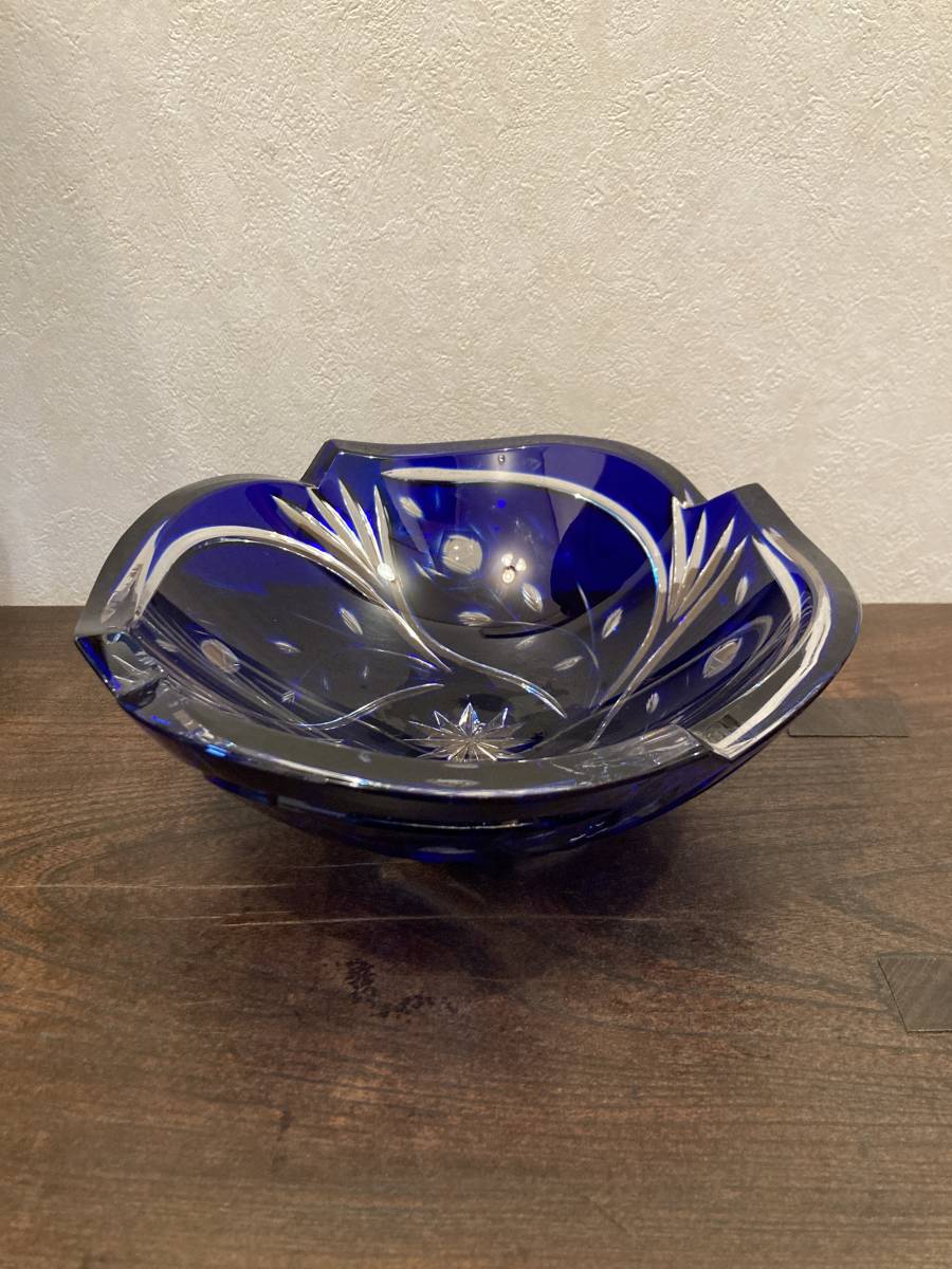 家船】DRESDEN KRISTAL ドレスデン クリスタル 花瓶 フラワーベース