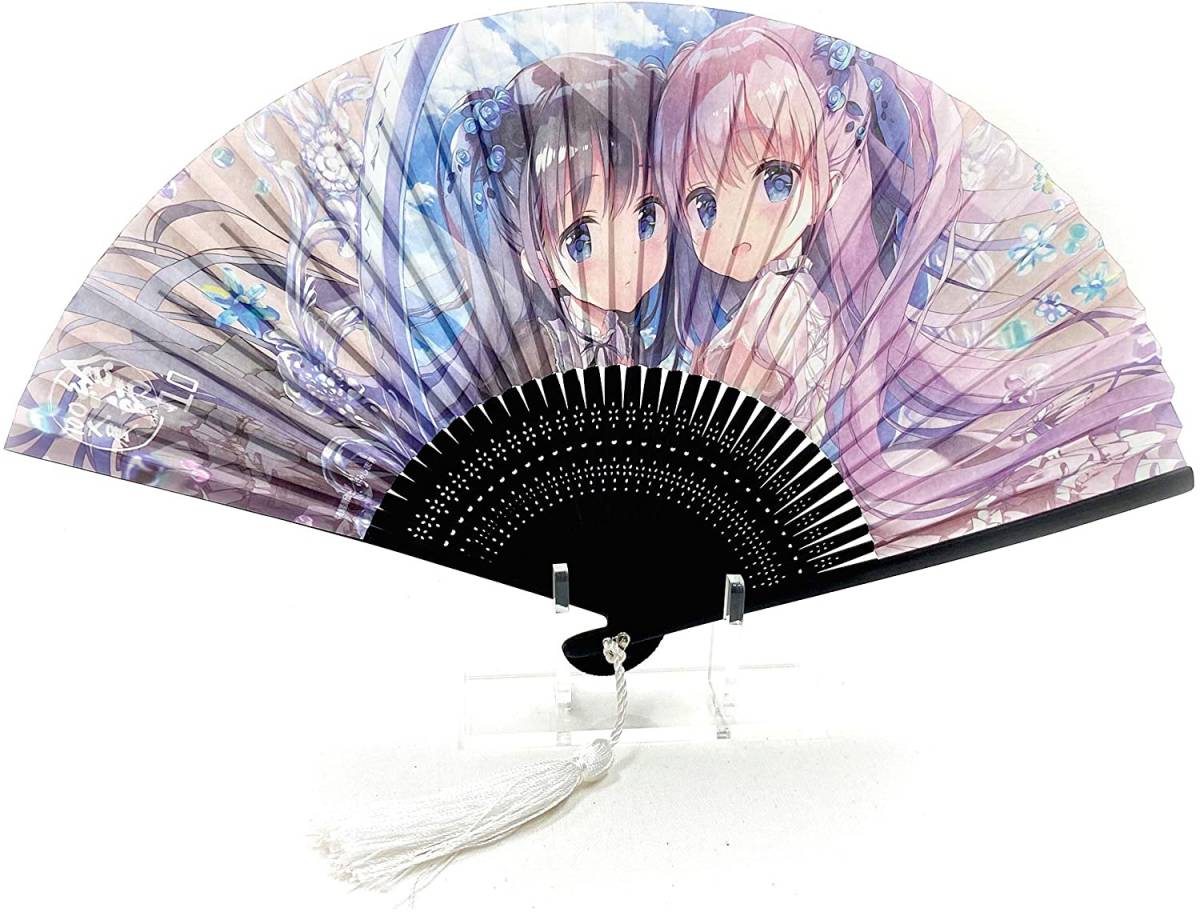 きみしま青 京風和扇子 絵師100人展 10　センス