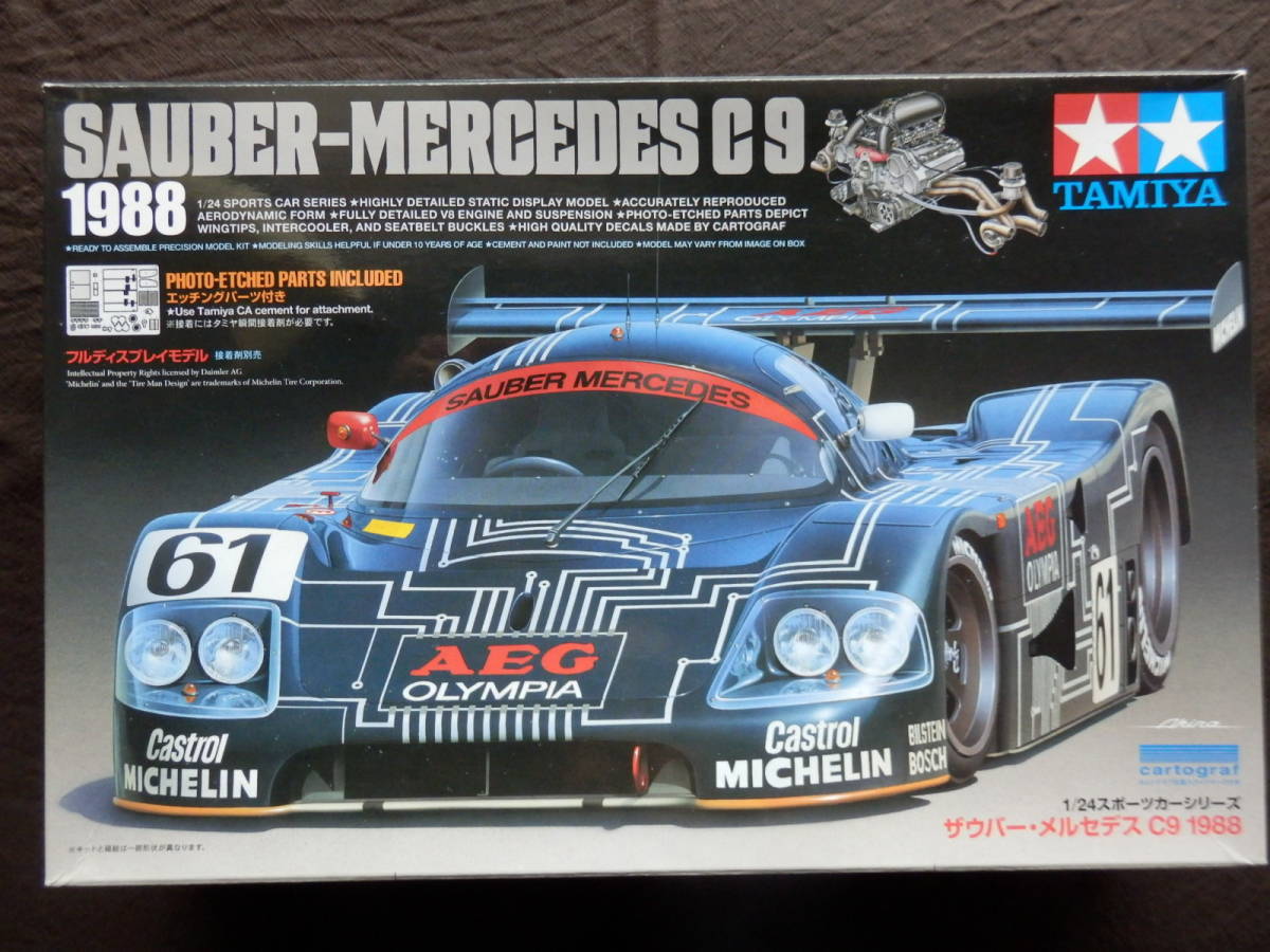 中古】タミヤ 1/24 ザウバーメルセデスC9 1988 カルトグラフ 希少レア 