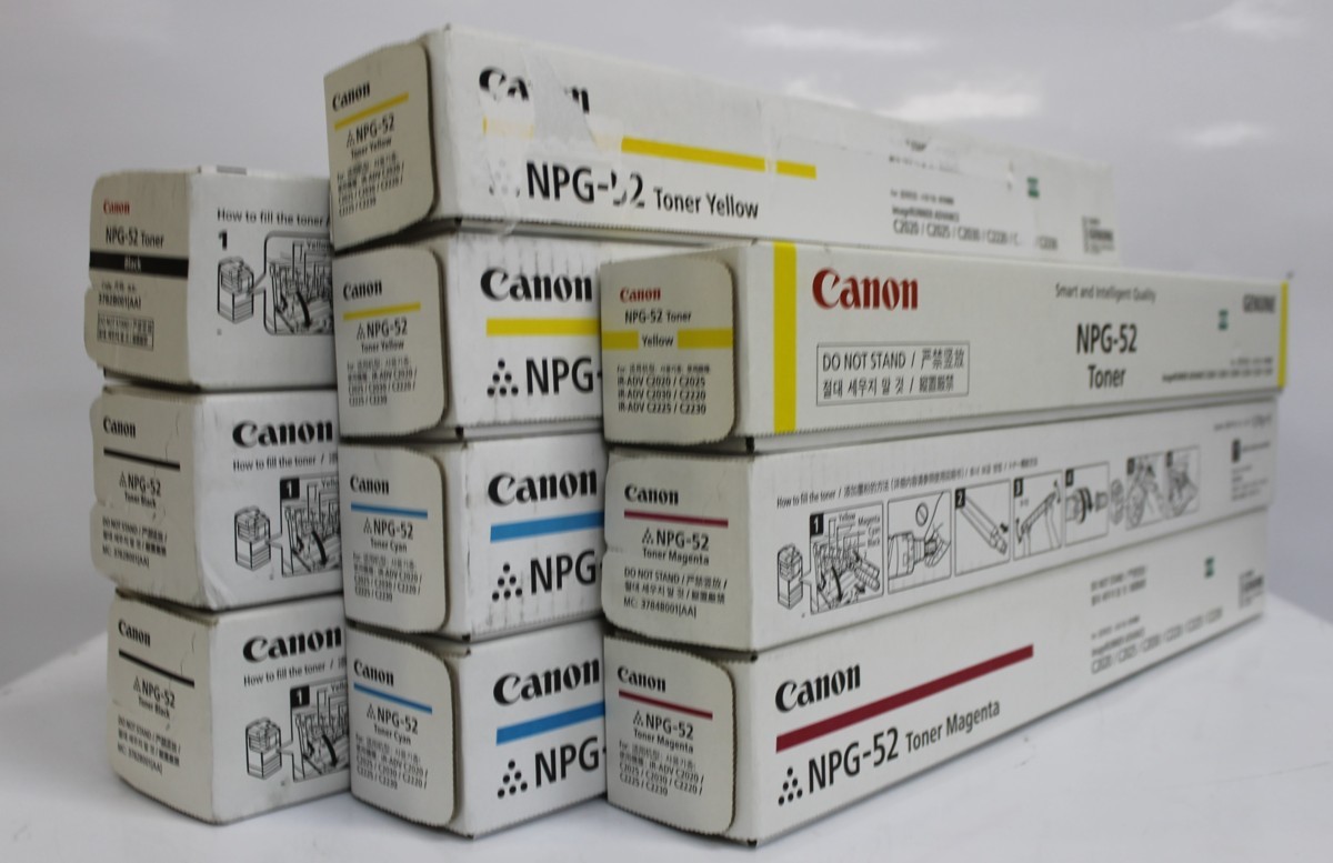 【大阪発】【CANON】純正未使用トナー ☆NPG52☆ 4色(K×3，C×2，M×2，Y×3)10本セット (3719)