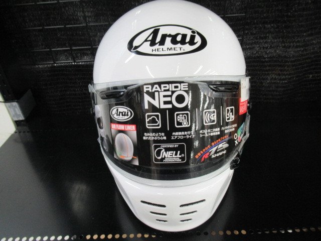 Arai アライ RAPIDE-NEO フルフェイスヘルメット ホワイト Sサイズ Arai アライ NEO [ベクター カワサキ ARAI