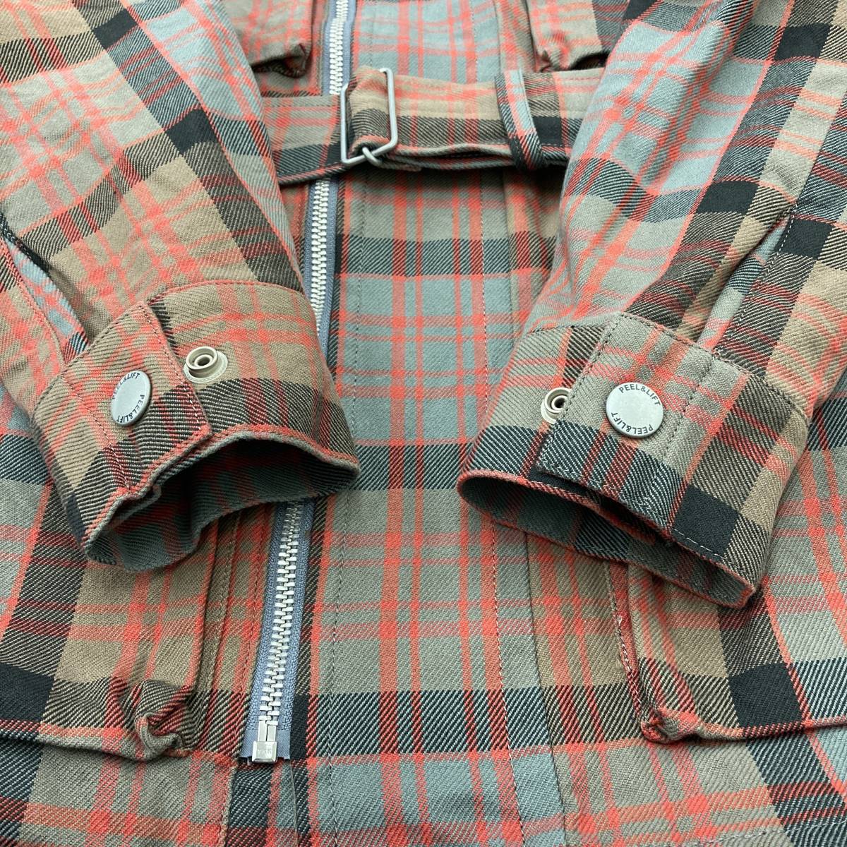 新品未使用品 PEEL&LIFT チェック スレイヴマスタージャケット Mサイズ 