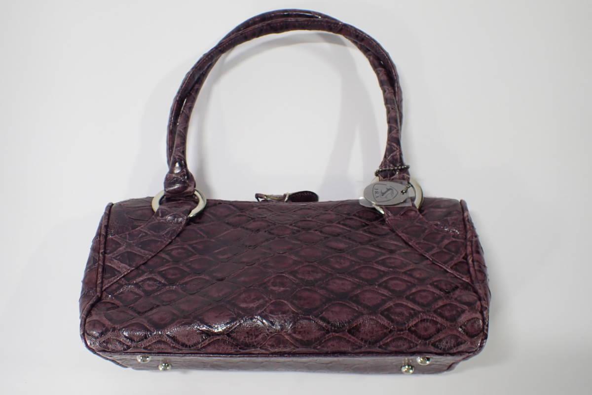 82335 bag 本革 センザンコウ 穿山甲 ハンドバッグ ダブルファスナー 