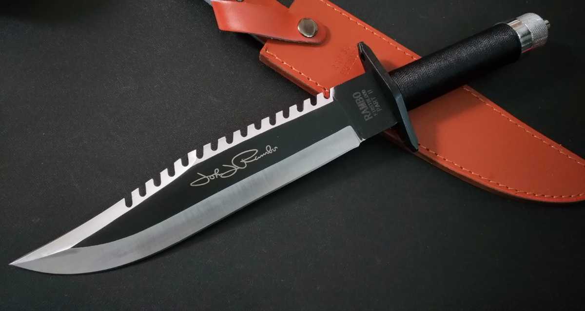 ランボー2 RAMBOⅡ 大型サバイバルナイフ フルタング 包丁 テント 