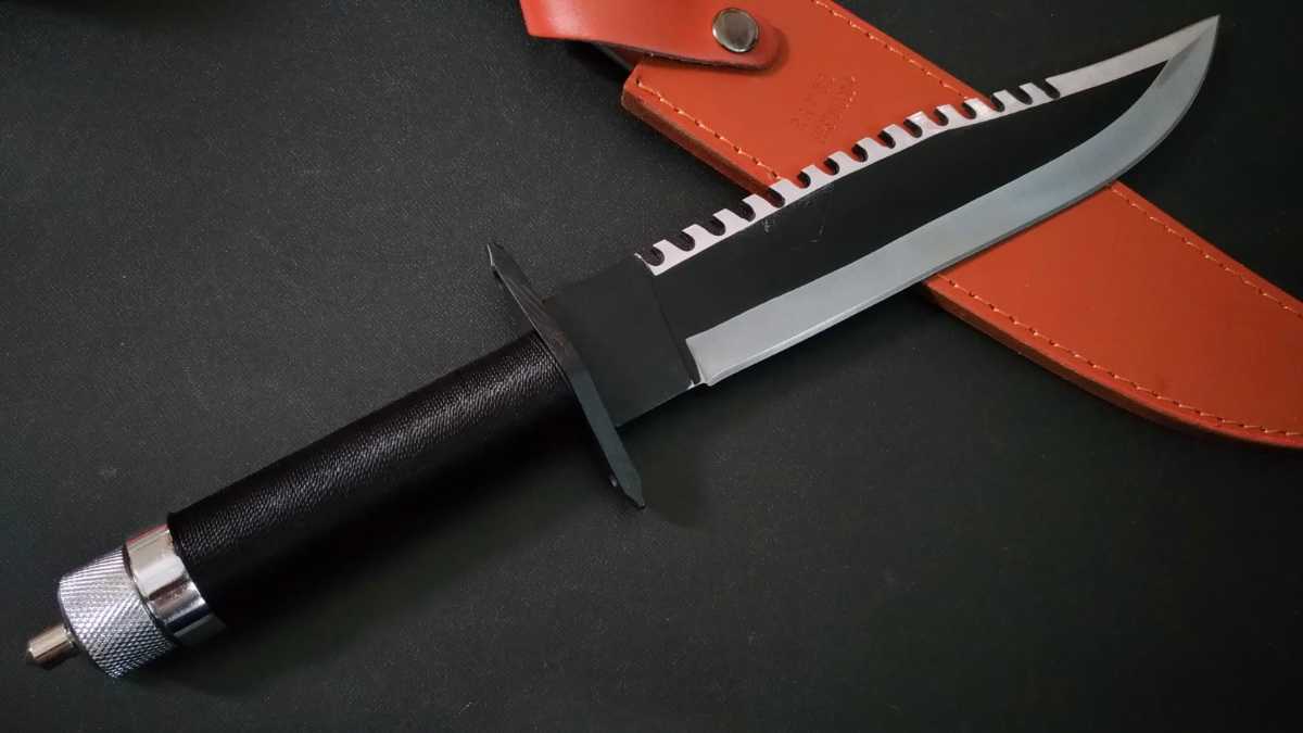 ランボー2 RAMBOⅡ 大型サバイバルナイフ フルタング 包丁 テント 
