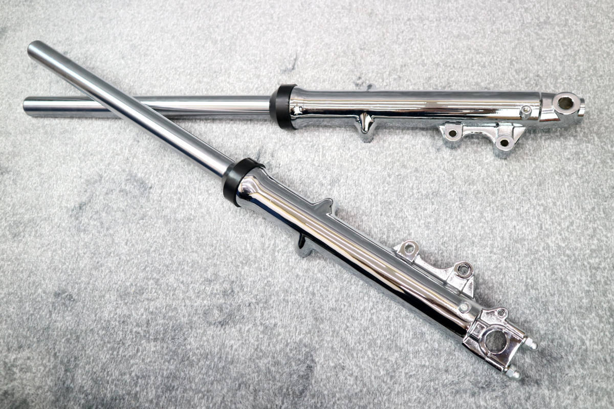 GS400 ダブルディスク セット 穴あき メッキ/外装 フロントダブル 