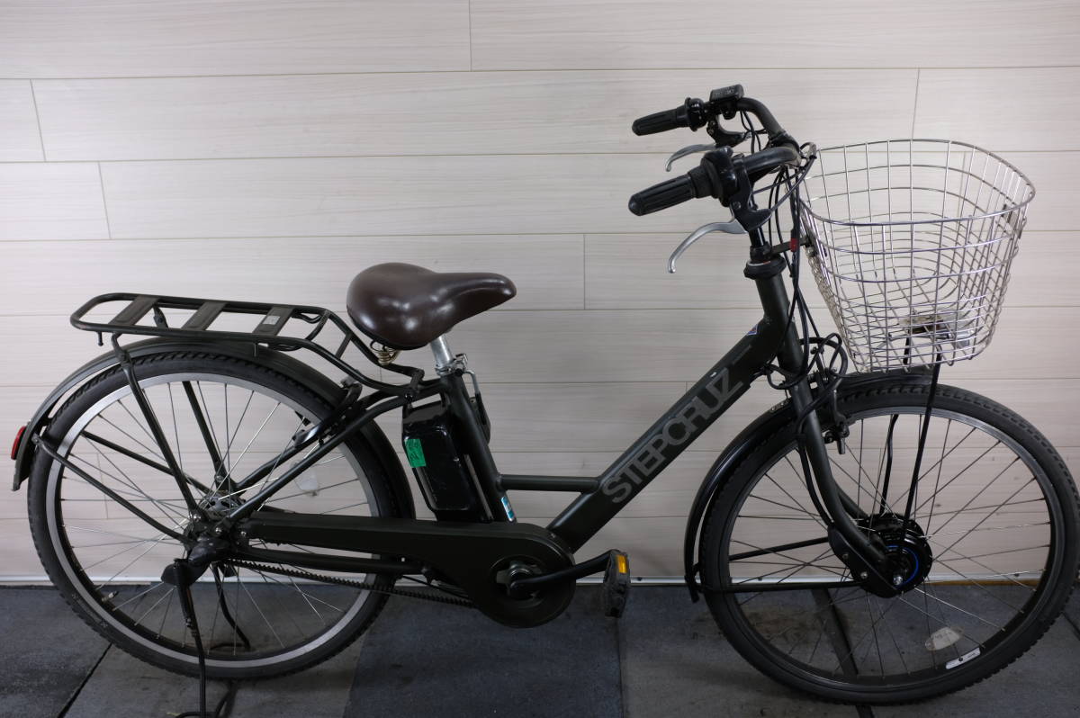 現状品☆高年式 新基準☆ブリヂストン STEPCRUZ ベルト 電動自転車 3段 