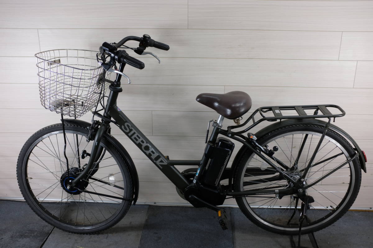 現状品☆高年式 新基準☆ブリヂストン STEPCRUZ ベルト 電動自転車 3段 