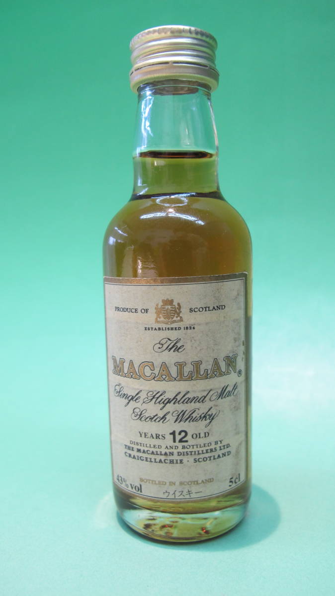 ♪♪マッカラン/MACALLAN/12年/ミニボトル/ウイスキー/50ml旧ラベル 新