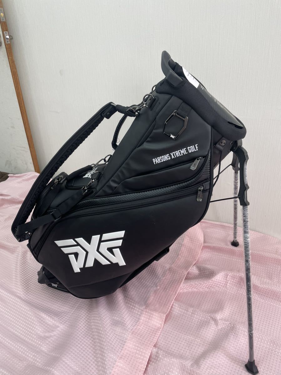 PXG スタンドバッグ ブラックキャディバッグ ゴルフバッグ PXG