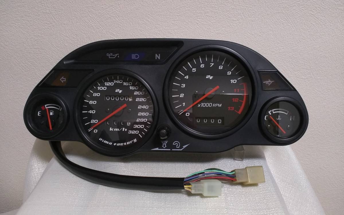 GPZ900r用ZZR1100 D型メーター オリジナルリングカラーカスタム！ポン 