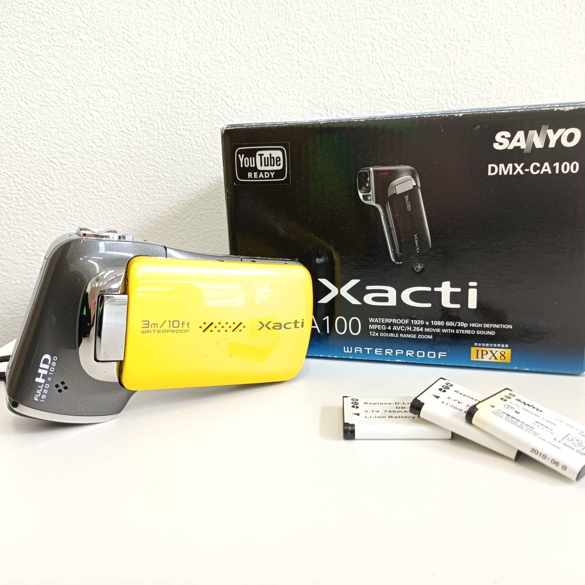 Xacti SANYO DMX-CA100 イエロー - Sanyo メルカリ CA100 ビデオカメラ