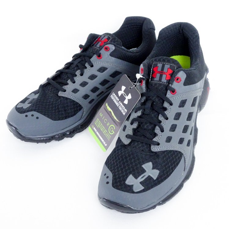 【1円/ほぼ未使用】アンダーアーマー UNDER ARMOUR メンズ UA マイクロG コネクトJ WIDE ローカット スニーカー 27.5㎝ ランニング