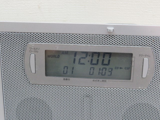 SONY ICF-CD2000 CDクロックラジオ シルバー ソニー FM/AM 2BAND