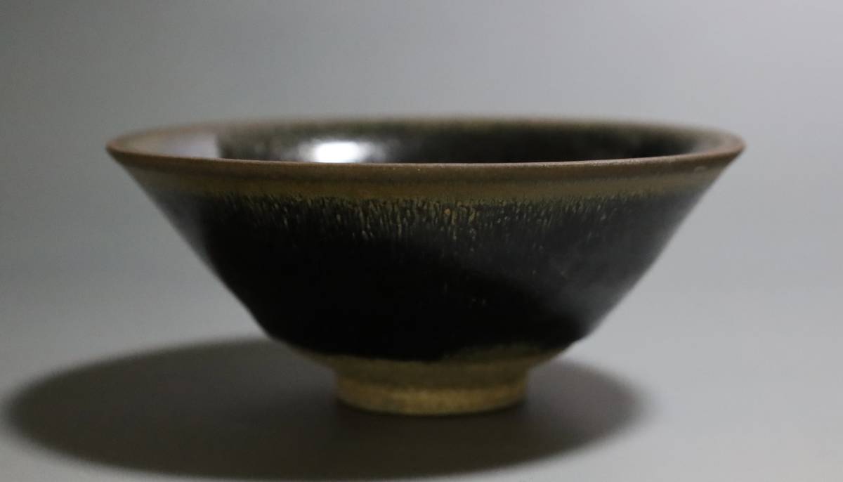 建窯 天目茶碗 宋時代 中国美術 ☆0017 宋 禾目天目 宋代建窯禾目小