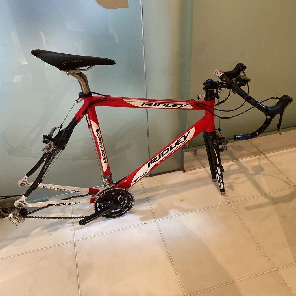  RIDLEY SUPERCROSS Cyclocross CX bike Scandium/Carbon リドレースーパークロス フレームフルセット ホイル＋DEDAバーテープの(ロードバイク)｜売買されたオークション情報、yahooの商品情報をアーカイブ公 ロードバイク
